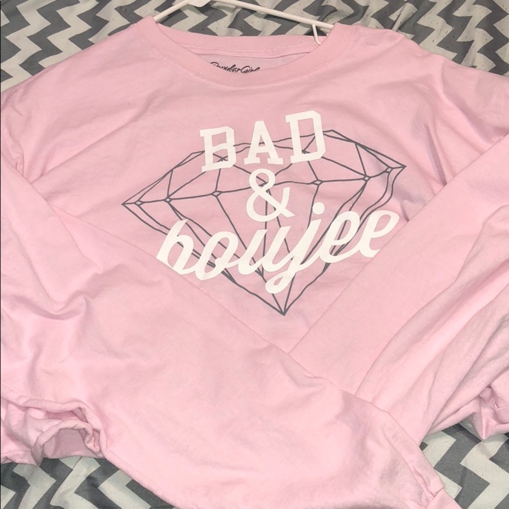 “Bad and Boujee” Pink crop top